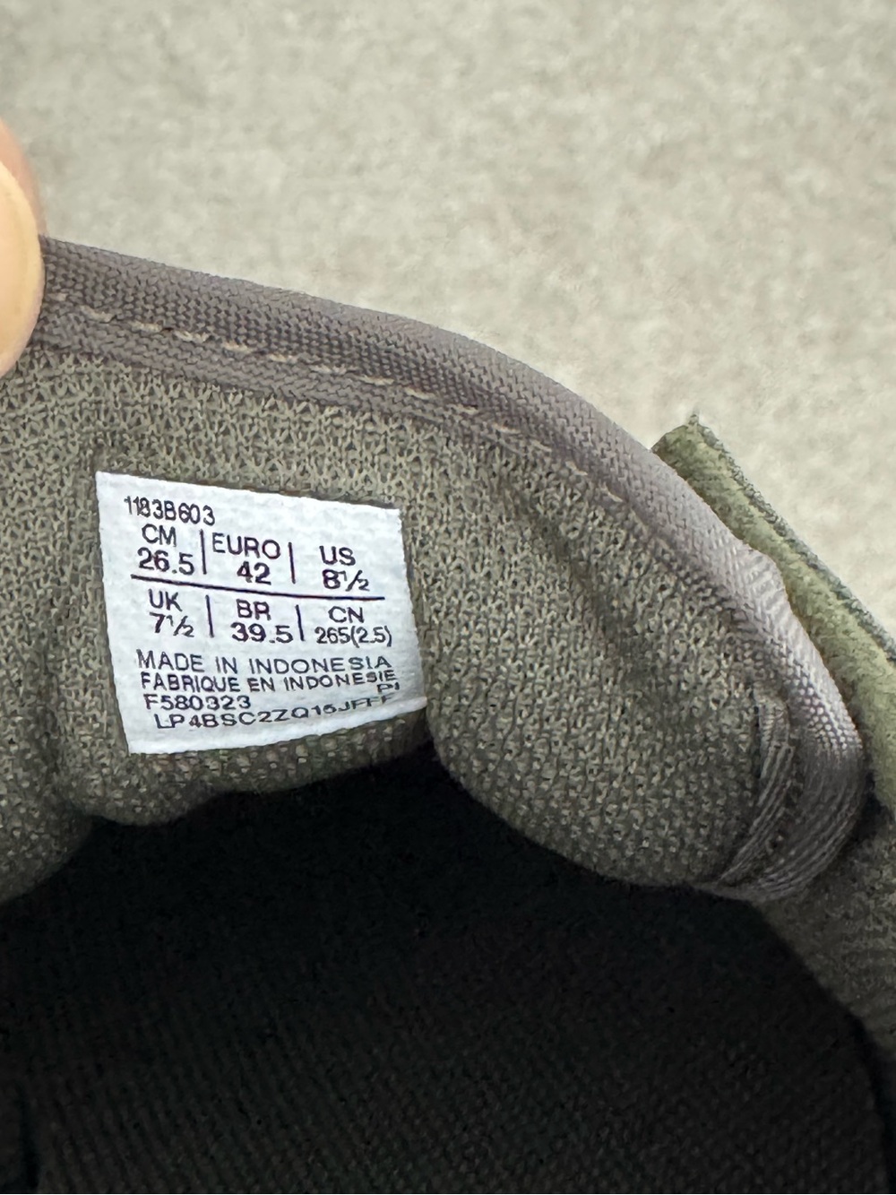 Onitsuka Tiger Unisex Slip-On Sneakers in Olive Green with White Stripes - Picture 8 of 8